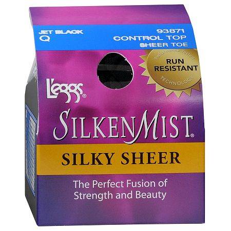 L'eggs Silky Sheer Run-Resistant Pantyhouse, Control Top, Sheer Toe (multi)