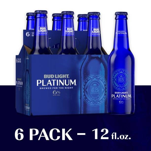 Bud Light Platinum Lager Beer (6 x 12 fl oz)