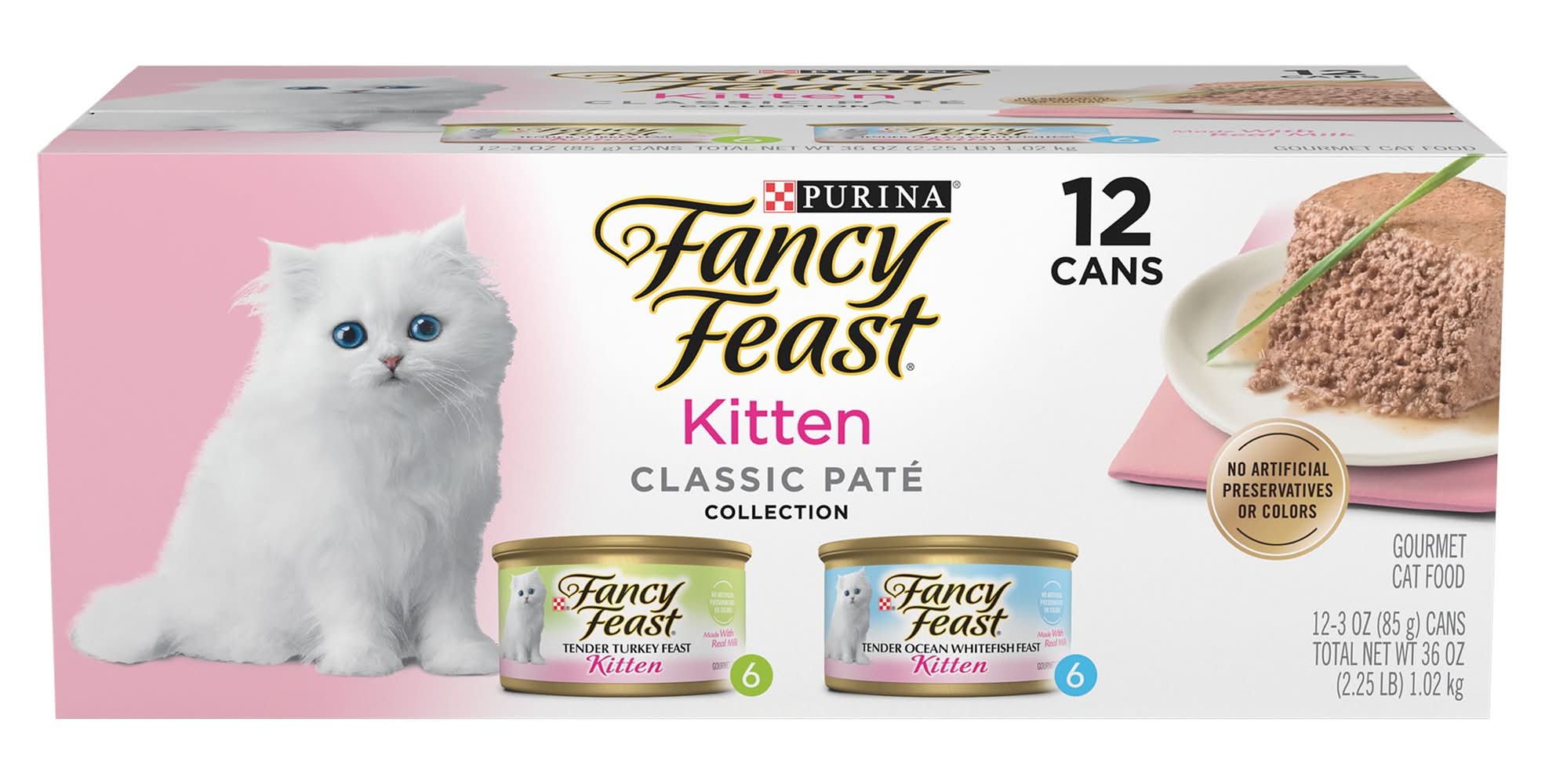 Fancy Feast® Kitten Kitten Cat Wet Food - Variety Pack, 12 CT, 36 OZ (Size: 12 Count)