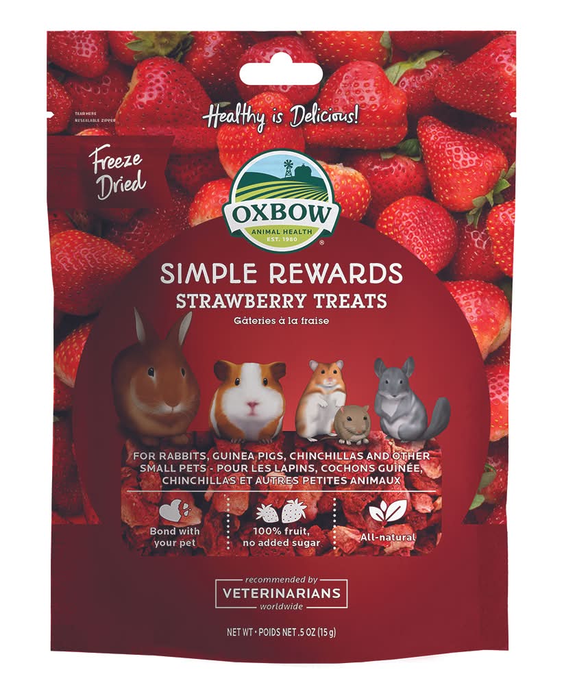 Oxbow Simple Rewards Small Animal Strawberry Treats (.5 oz)