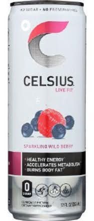 CELSIUS Sparkling Wild Berry Energy Drink 12oz Can