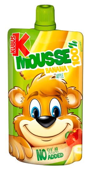 Kubus Banana & Apple Mousse (100g)