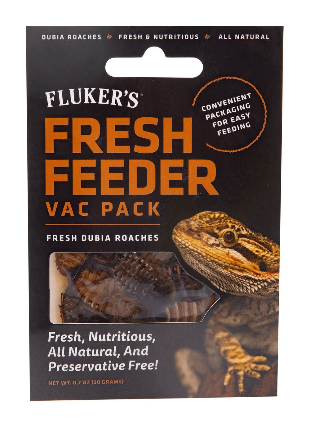 Fluker's® Fresh Feeder Vac Pack Dubia Roaches (Size: 0.7 Oz)