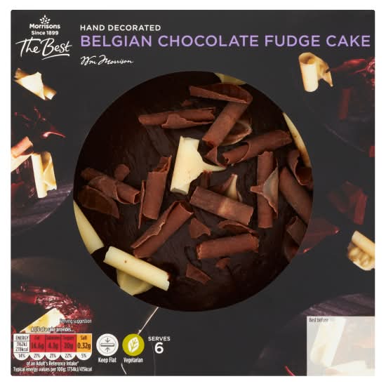 Morrisons The Best Belgian Chocolate Fudge Cake (426.38g)