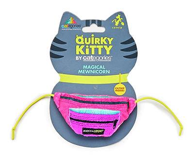 Pink 90s Fanny Pack Cat Toy