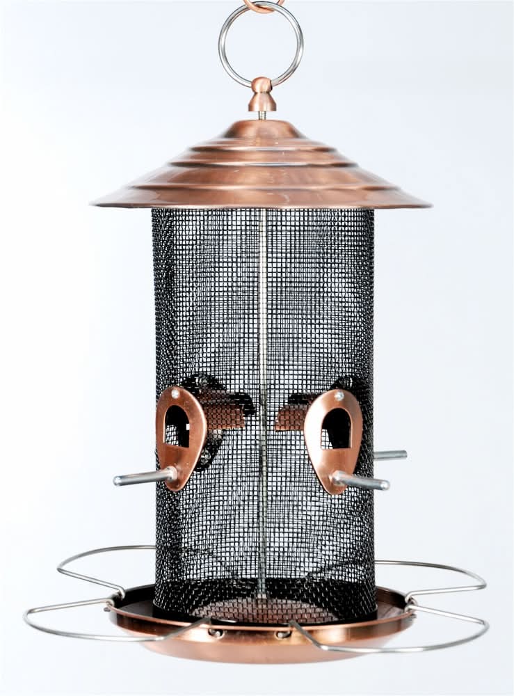 Audubon Mixed Seed Brushed Copper Bird Feeder