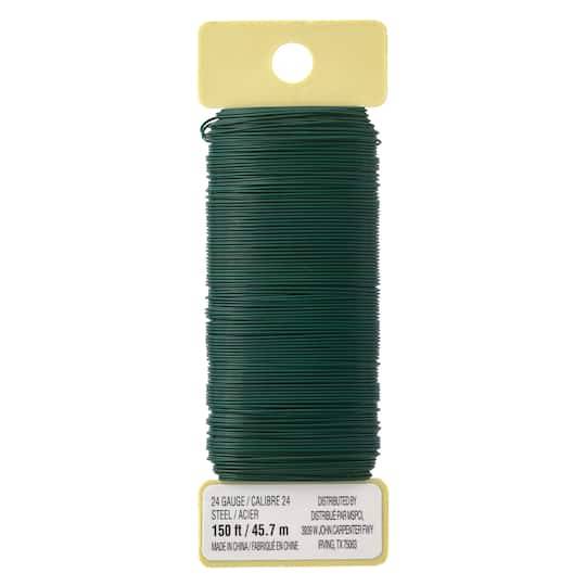 Ashland Floral Wire 24 Gauge, 45.7 m, Green