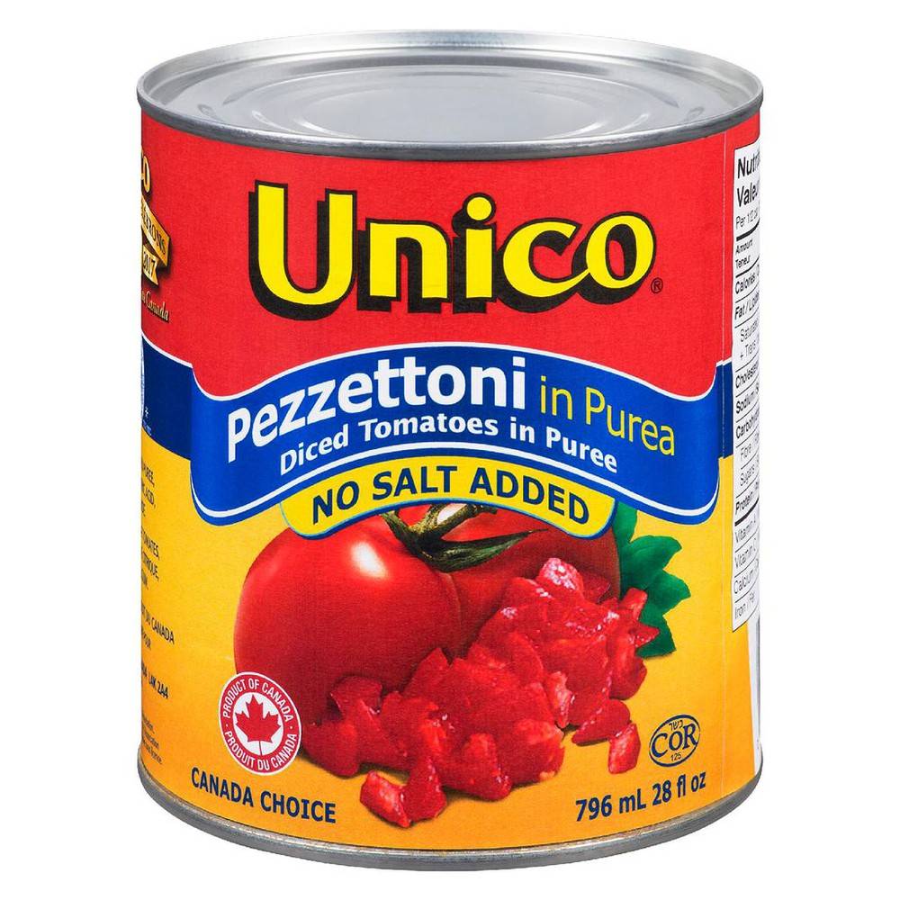 Unico Diced Tomatoes in Puree No Salt Added Delivery Near Me Order