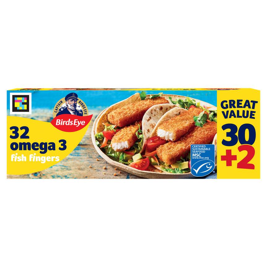 Birds Eye Breaded Omega 3 Fish Fingers (32 pack)