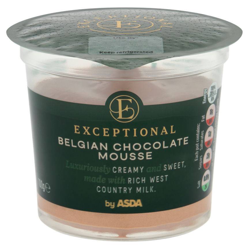 Exceptional by Asda Belgian Chocolate Mousse 100g