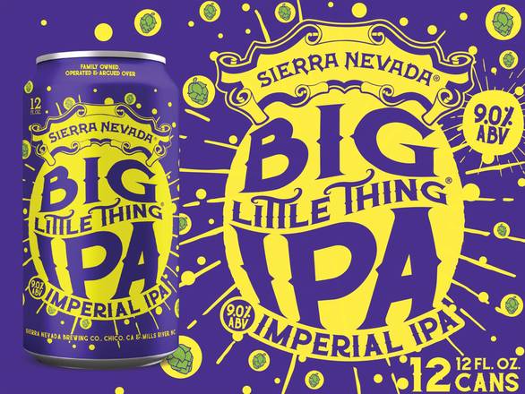 Sierra Nevada Brewing Co Big Little Thing Domestic Imperial Ipa Beer (12 pack, 12 fl oz)