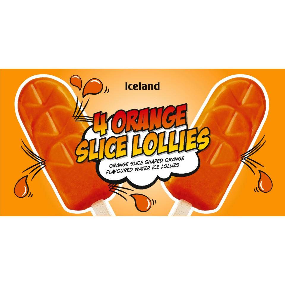Iceland Segment Lollies (orange )