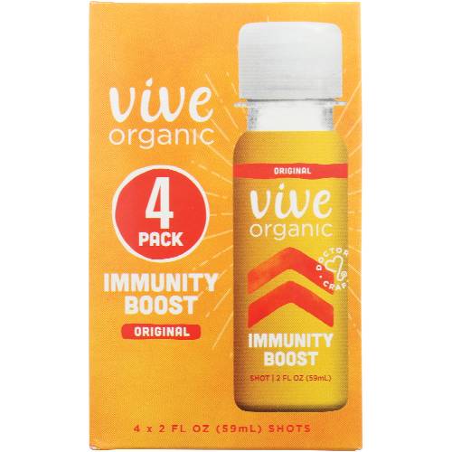 Vive Organic Organic Original Immunity Boost Wellness Shot 4 Pack