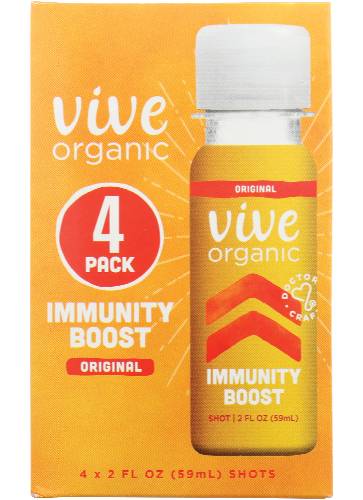 Vive Organic Organic Original Immunity Boost Wellness Shot 4 Pack