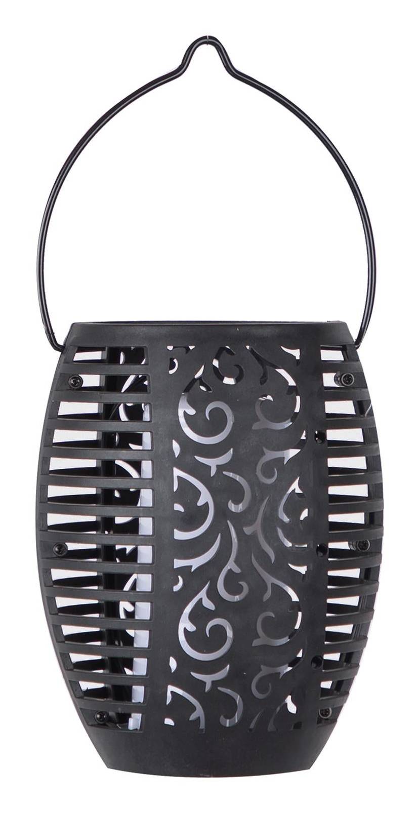 Baliza exterior led solar Nanuta 1500K IP44 preto Inspire