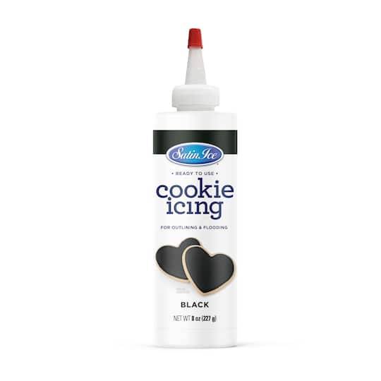 Satin Ice Ready To Use Cookie Icing, Black (8 oz)