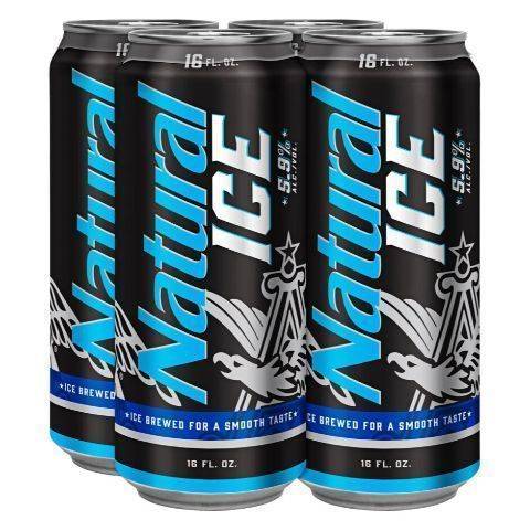Natural Ice 4 Pack 16oz Can