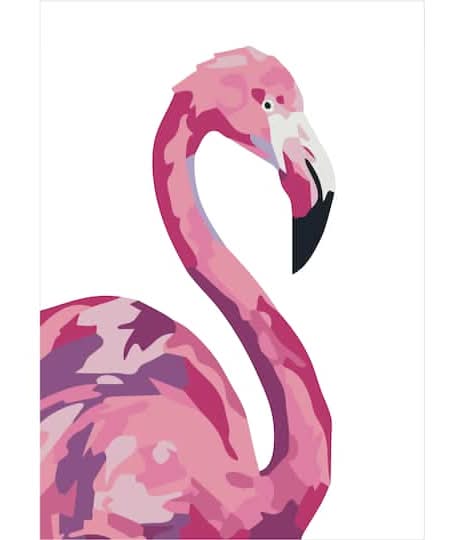 Jonathan Adler x Michaels Flamingo Paint-By-Number Acrylic Surface Kit, 5x7 in