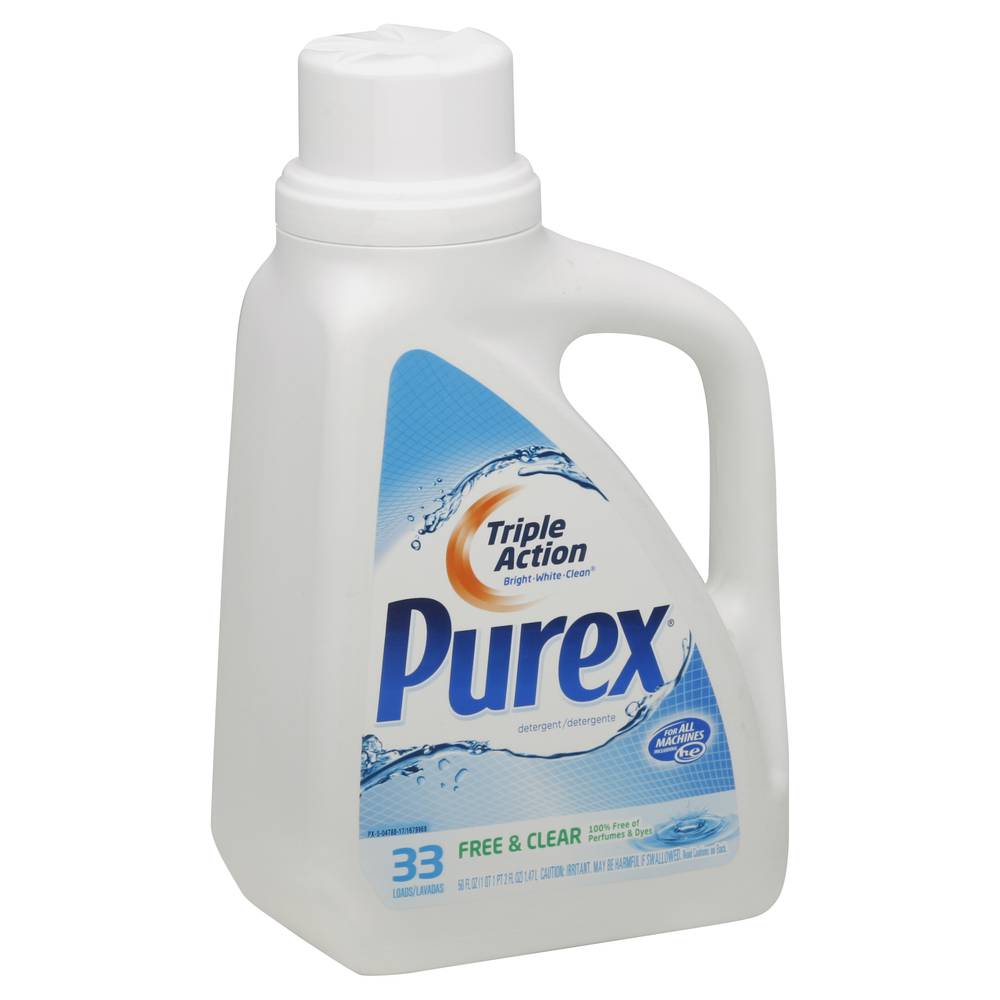 Purex Triple Action Free & Clear Laundry Detergent (50 fl oz)