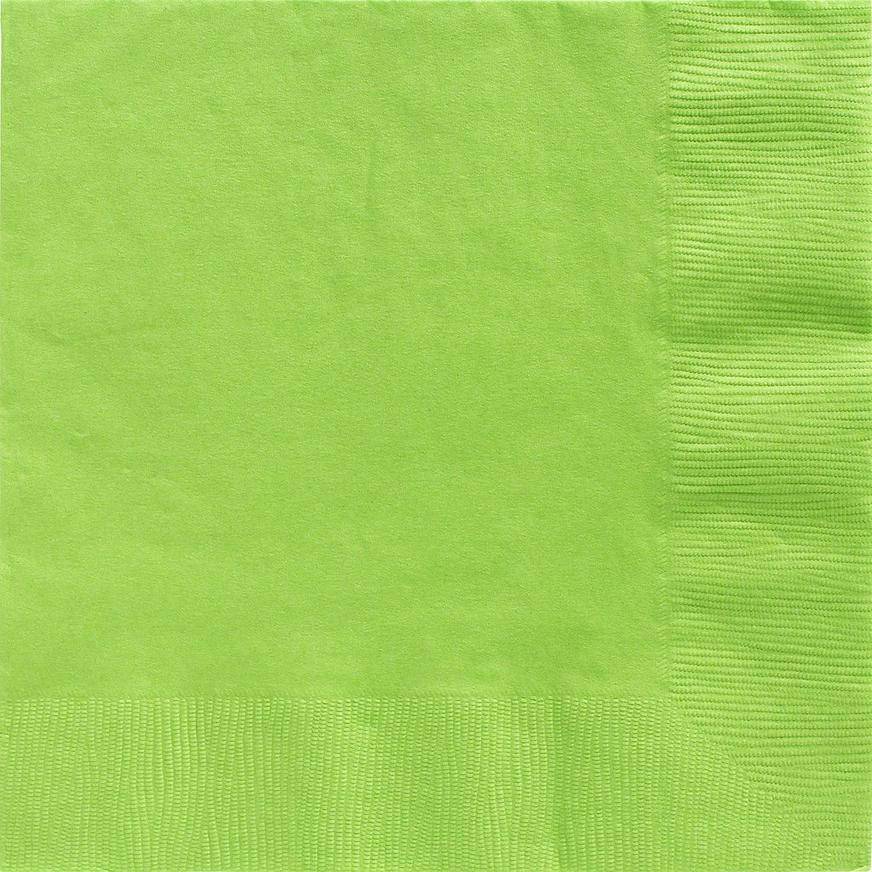 Kiwi Green Paper Dinner Napkins, 7.5in, 40ct