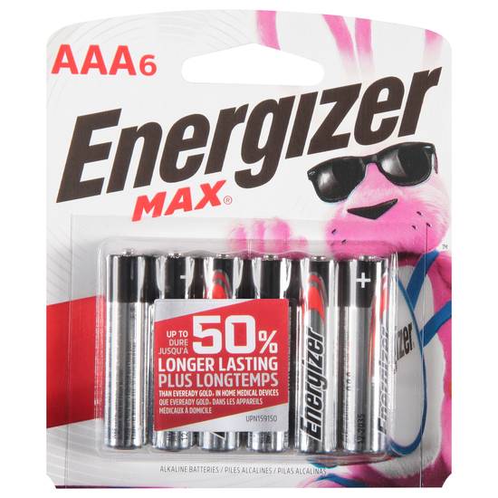 Energizer Max Aaa Batteries (6 ct)