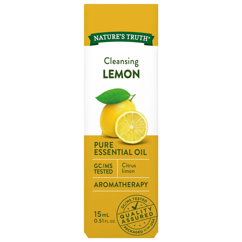 Nature's Truth Lemon Pure Essential Oil Cleansing Aromatherapy