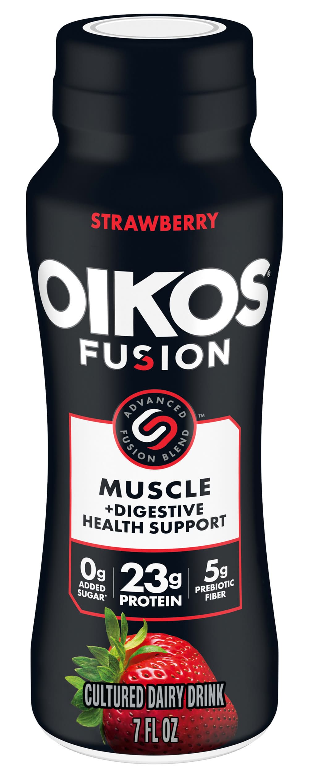 Oikos Fusion Muscle + Digestive Drink, Strawberry (7 fl oz)
