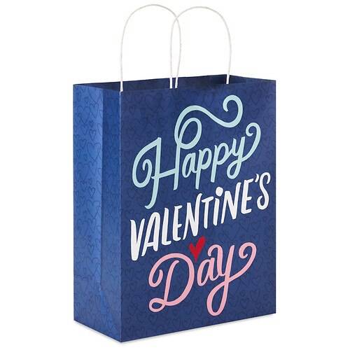 Inspirations from Hallmark Valentine's Day Gift Bag (Lettering on Navy) - 1.0 ea