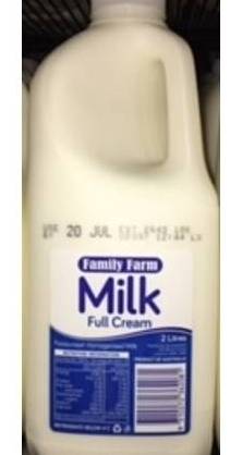 Family Farm Full Cream Milk 2L