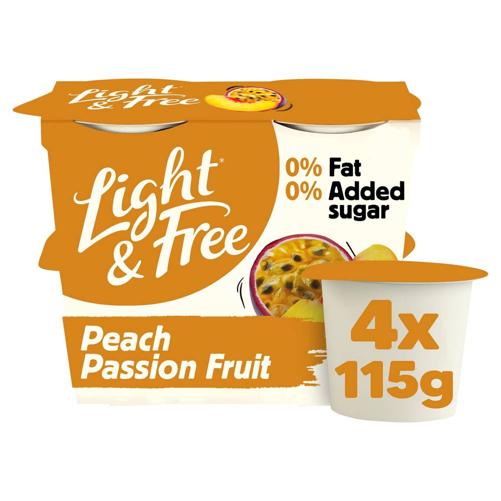Light & Free Passion Fruit Greek Style Yogurt (4 ct) ( peach)