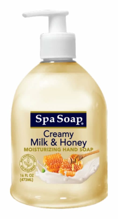 SpaSoap Creamy Milk & Honey Moisturizing Liquid Hand Soap (16 fl oz)
