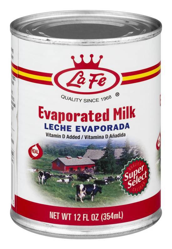 La Fe Leche Evaporada Evaporated Milk (12 fl oz)