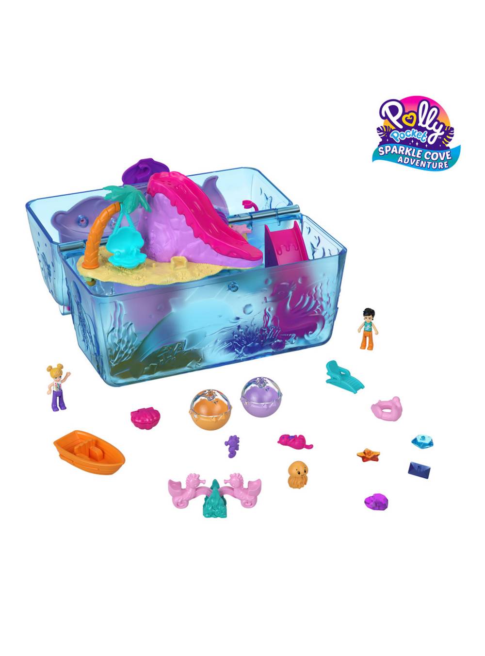 Polly pocket set de juego bolso de baúl bahía mágica