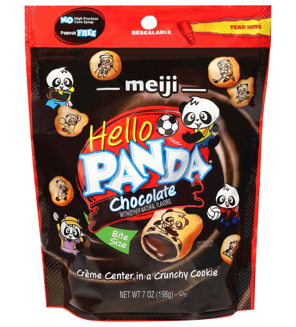 Meiji Hello Panda Cookies, Chocolate (7 oz)