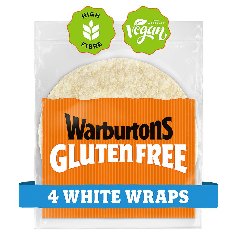 Warburtons Gluten Free White Wraps x4