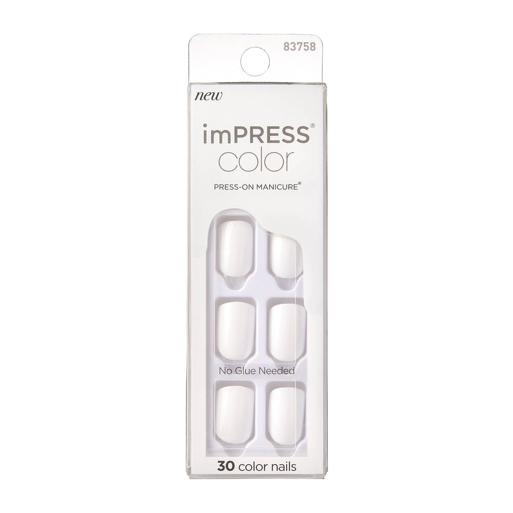 imPRESS Color Press-On Manicure, White or Wrong (0.64 oz)