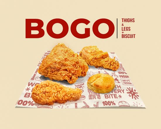 3 Pc Chicken w Biscuit!