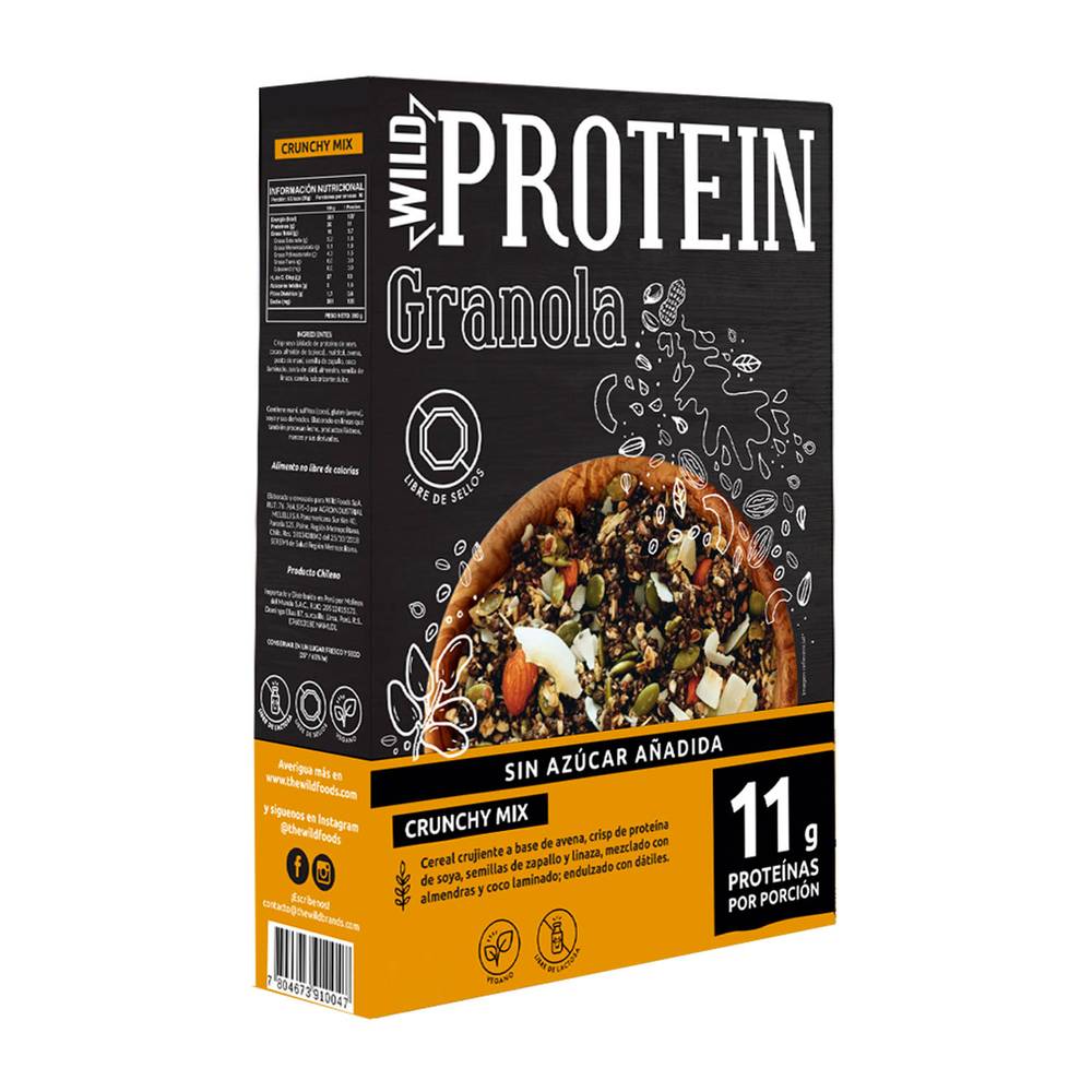 Wild protein granola crunchy mix
