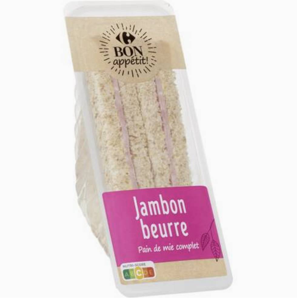 Sandwich jambon beurre