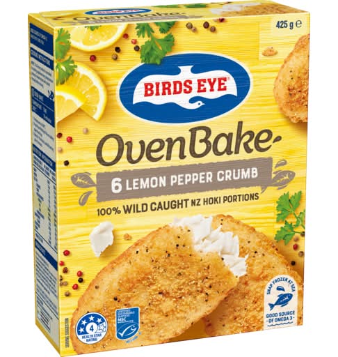Birds Eye Oven Bake Crumbed Lemon Pepper (425g)