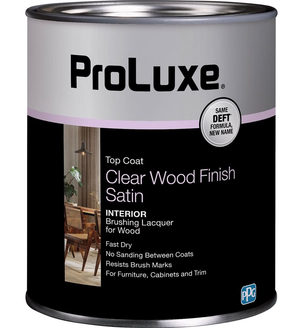 Proluxe Satin Clear Oil-Based Alkyd Brushing Lacquer 1 Qt