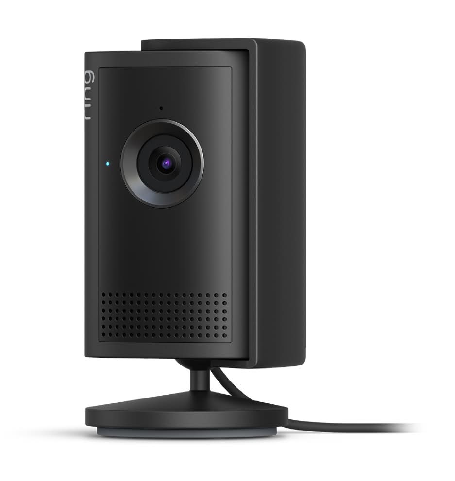 Ring Indoor Camera Plus 2K Security Camera Plug-In Black