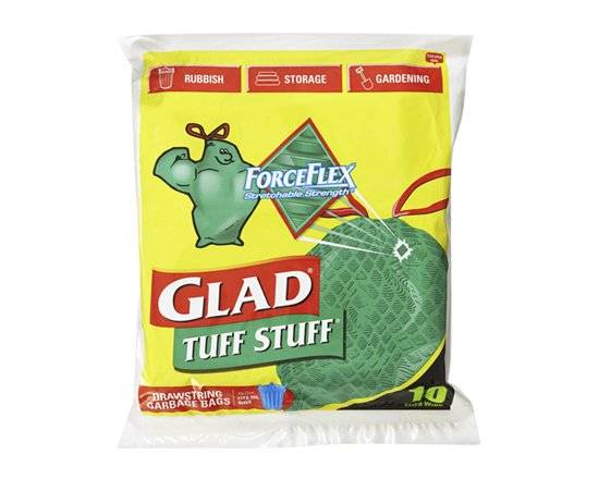 Glad Tuff Stuff Drawstring Garbage Bags 10pk