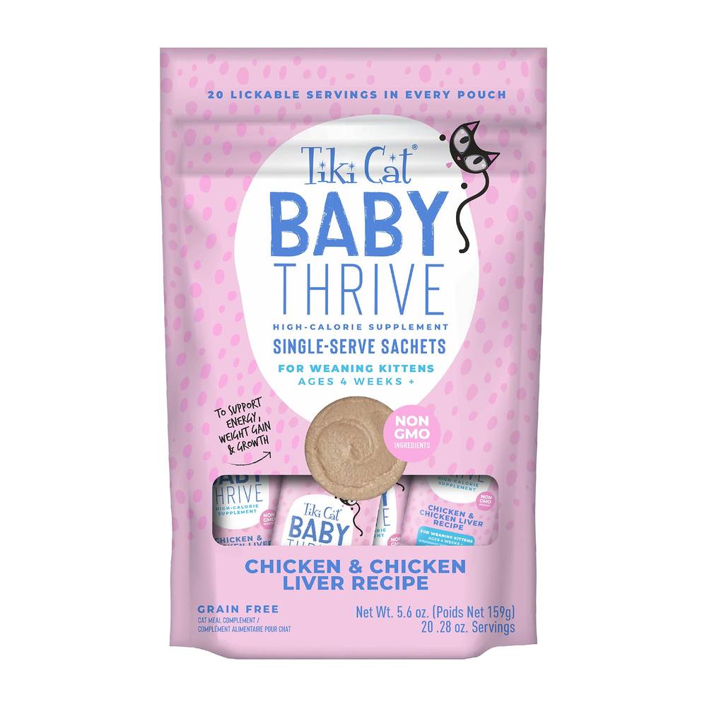 Tiki Cat Baby Thrive Supplement Kitten Food Complement (chicken-chicken liver)