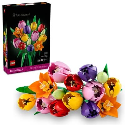 LEGO Botanicals Tulip Bouquet Flower Decor Building Kit 11501 (576 ct)