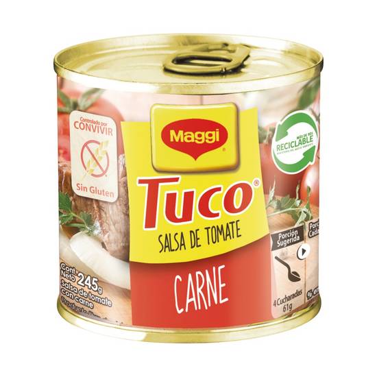 Maggi - Salsa de tomate Tuco con carne - Lata 245 g