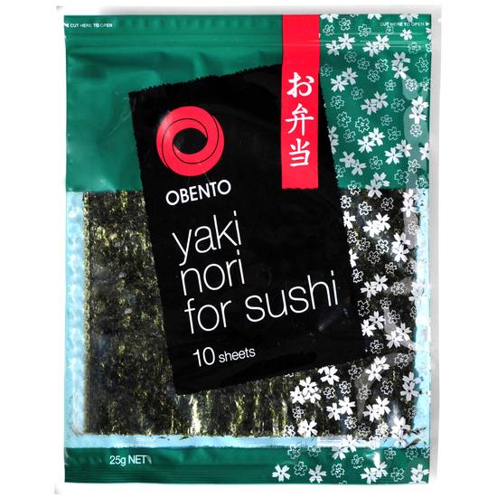 Obento Japanese Yaki Nori For Sushi (10 Pack)