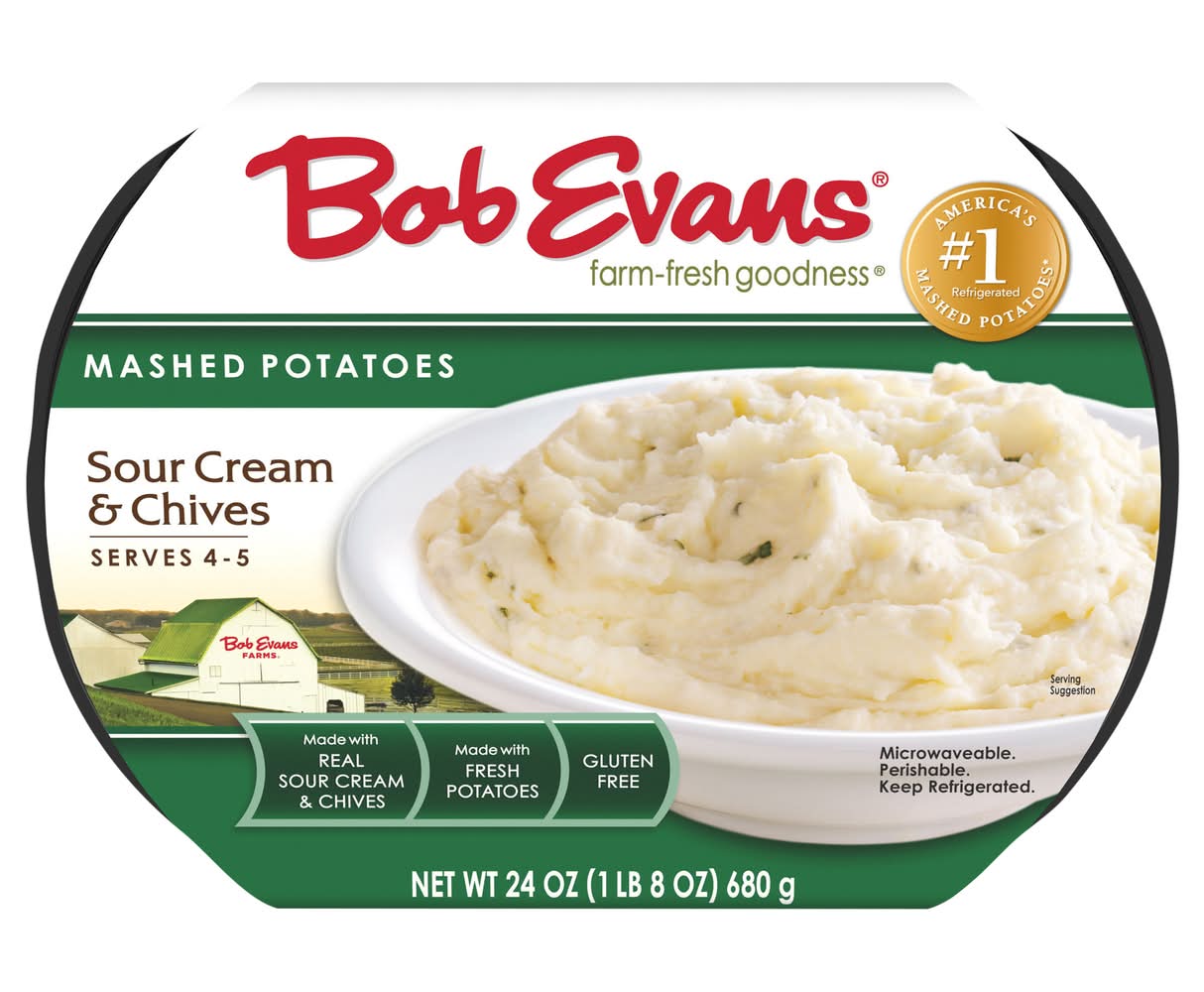 Bob Evans Mashed Potatoes, Sour Cream & Chives (24 oz)