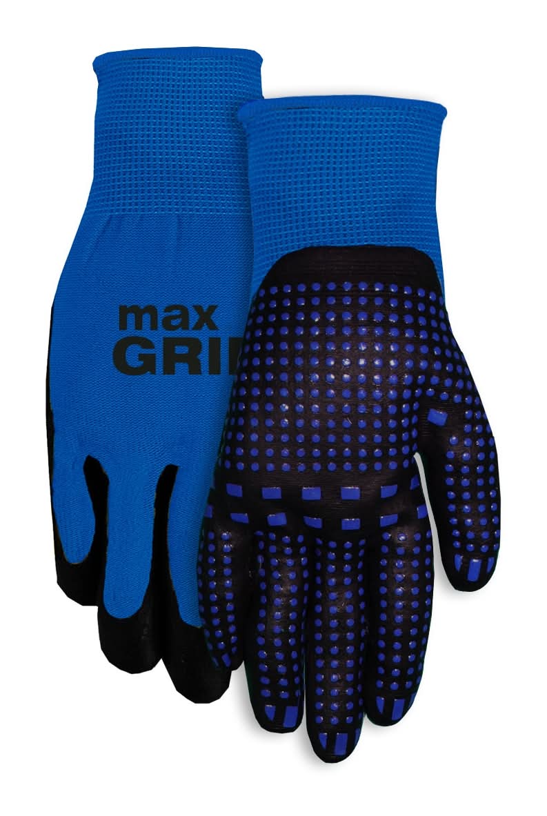 MidWest Quality Gloves, Inc. Large/X-large Blue Nitrile dipped Nylon Everyday Gloves 1 -Pairs