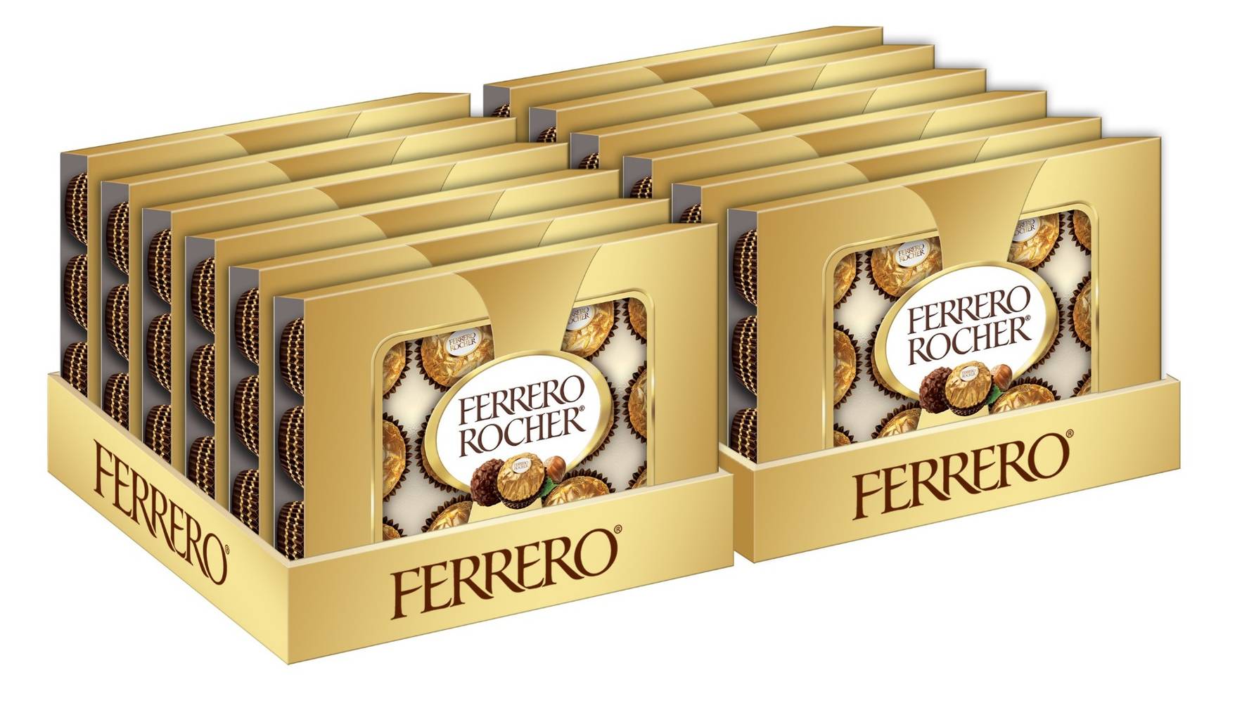 Ferrero Rocher - Christmas Chocolate Tray - 12-piece/5.3 oz (1X12|Case of 1)